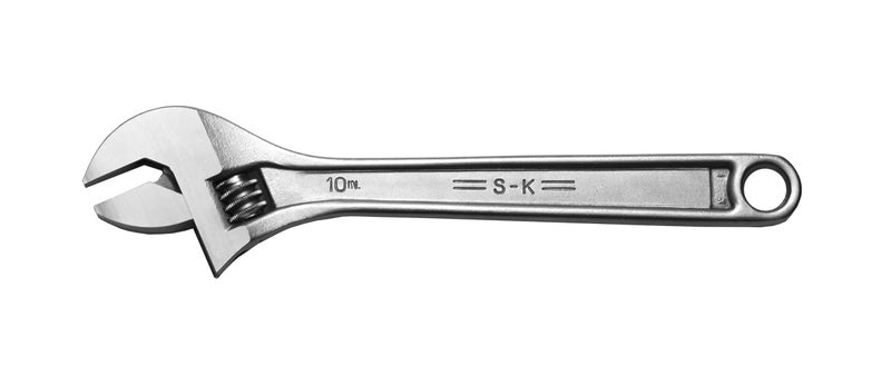 SK Tools USA 10 Adjustable Chrome Wrench 118 Jaw Capacity 8010