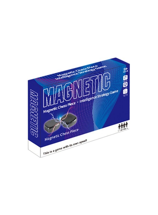 Magnetic Chess Game with 5 kinds of chess pieces, Multiplayer Magnetic Game with Storage Bag, Perfect for Beginners and Experienced Players - Image 1