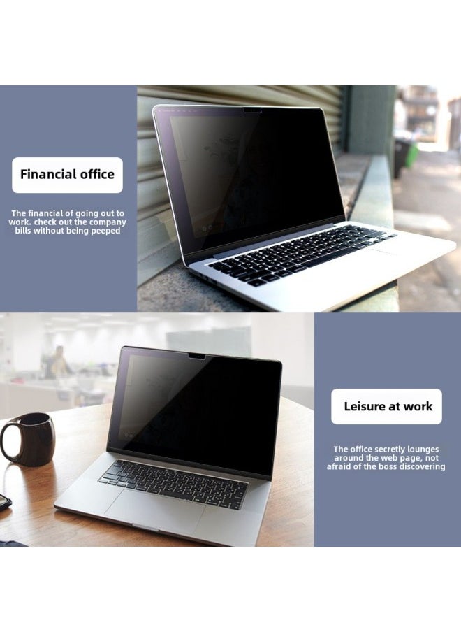 Generic - Application Of Apple Macbook Air13.6 Anti-peep Film M3/Air15.3 Inch 2024 Screen Film-Color:All-adhesive Electrostatic Adsorption Anti-peep Film (including Packaging)-Dimensions:Pro14 Inch 2021 - Image 1