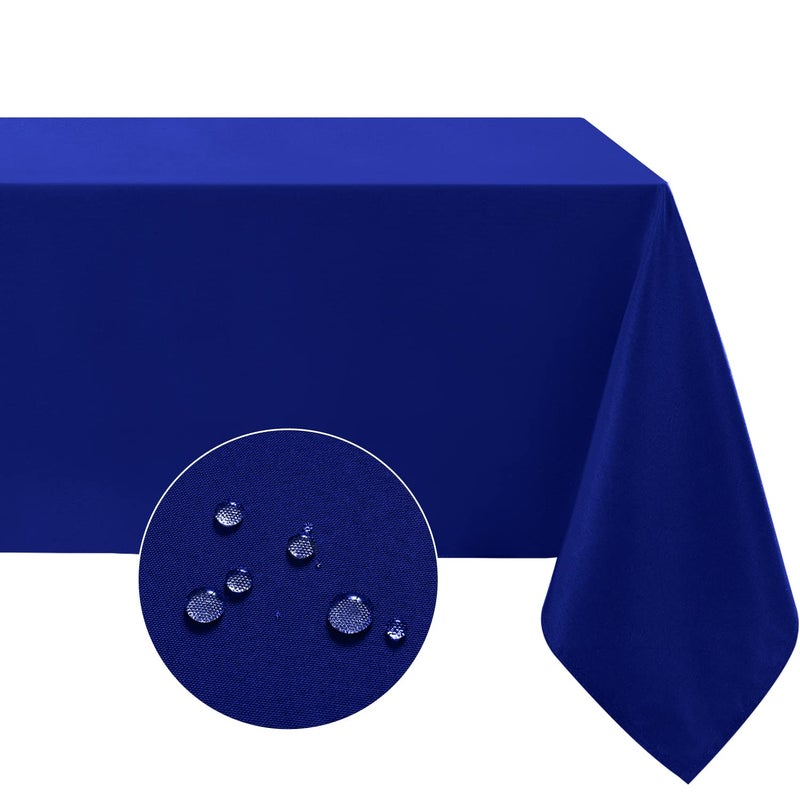 Softalker Rectangle Tablecloth Waterproof  Stain Resistant Table Cloths Wrinkle Free Fabric Washable 210GSM Polyester Table Cover for DiningPartyOutdoor  60 x 102 inchRoyal Blue