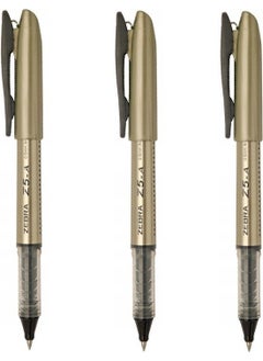 ZEBRA Z5-A 0.5 mm Round Tip Pilot Pen Black 3 Pieces 