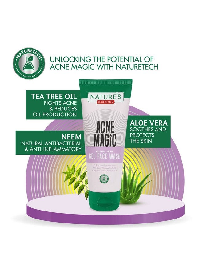 Nature's Essence جل غسول الوجه السحري لعلاج حب الشباب من ناتشرز إيسنس، 100 مل - Image 4
