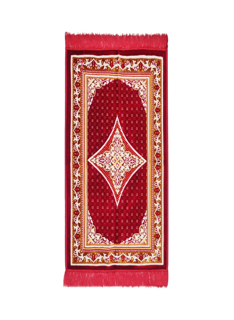 Raymond Raymond Home Prayer Mat Traditional Elegant prayer Rugs Janamaz Islamic Yarn Dyed Namaz Mat 650 GSM 4 MM Pile - (65 * 100 CM)  - Image 1