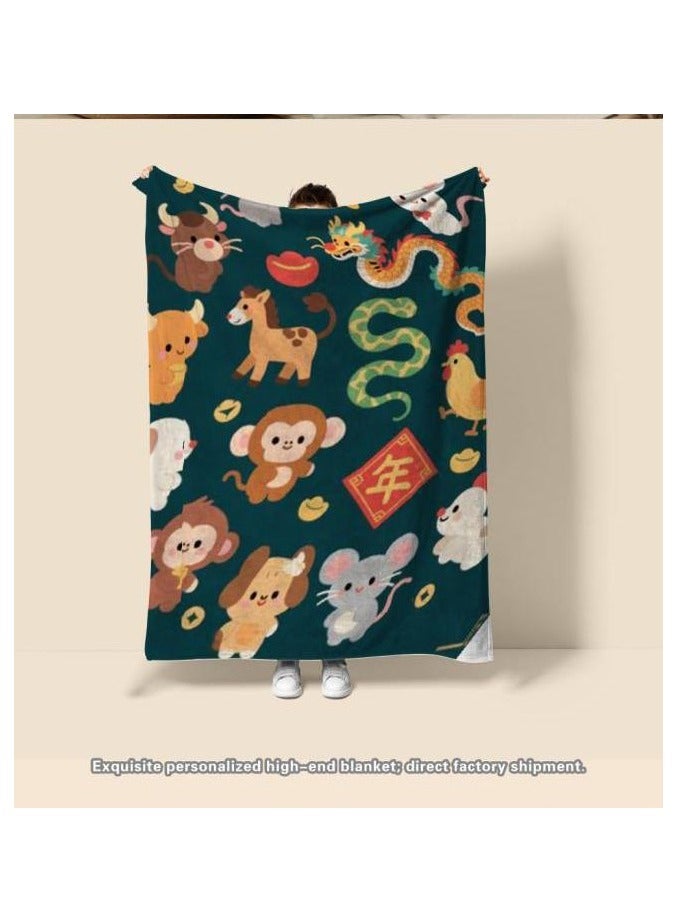 general Flannel thin blanket (warm and comfortable, suitable for sleep, gaming, dust removal and sandproof) 150cm*200cm - 425 - Image 3