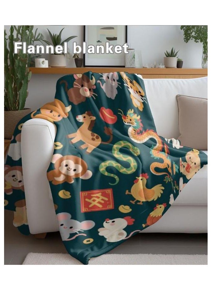general Flannel thin blanket (warm and comfortable, suitable for sleep, gaming, dust removal and sandproof) 150cm*200cm - 425 - Image 4