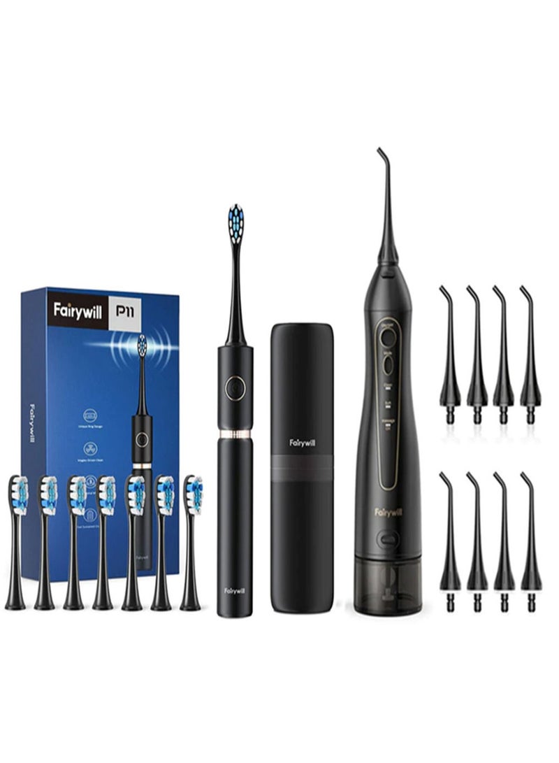 Fairywill Portable Oral Irrigator USB Rechargeable Dental Water Flosser Jet Irrigator Dental Teeth Cleaner 3 Modes 300ML - Image 1