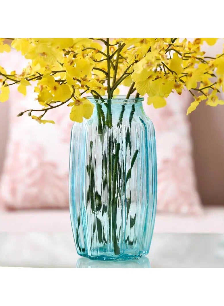 LINGWEI Crystal Flower Glass Vase Cute Clear Bud Vase Decorative Roman Bottle For Home Decor Living Room Centerpieces - Image 3