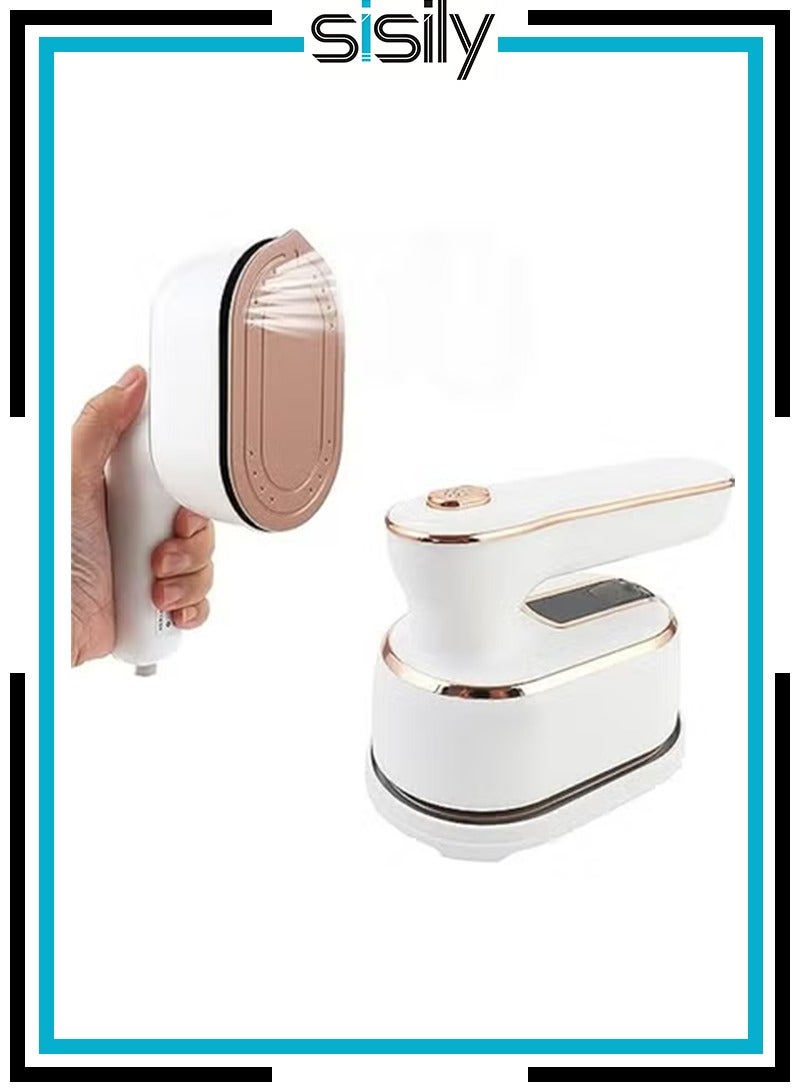 Sisily Portable Travel Steamer Iron, 1000W Handheld Garment Mini Steam Iron, Fast Heating, 180° Rotary, Small Size for Home, Dorm, Essential Travel Iron - Image 1
