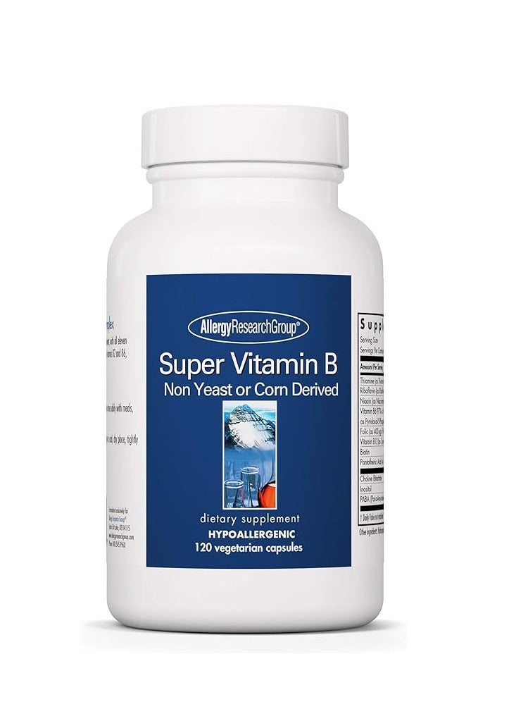 اليرجي ريسيرتش جروب كبسولات فيتامين ب المركب النباتية 120 حبة - Image 1