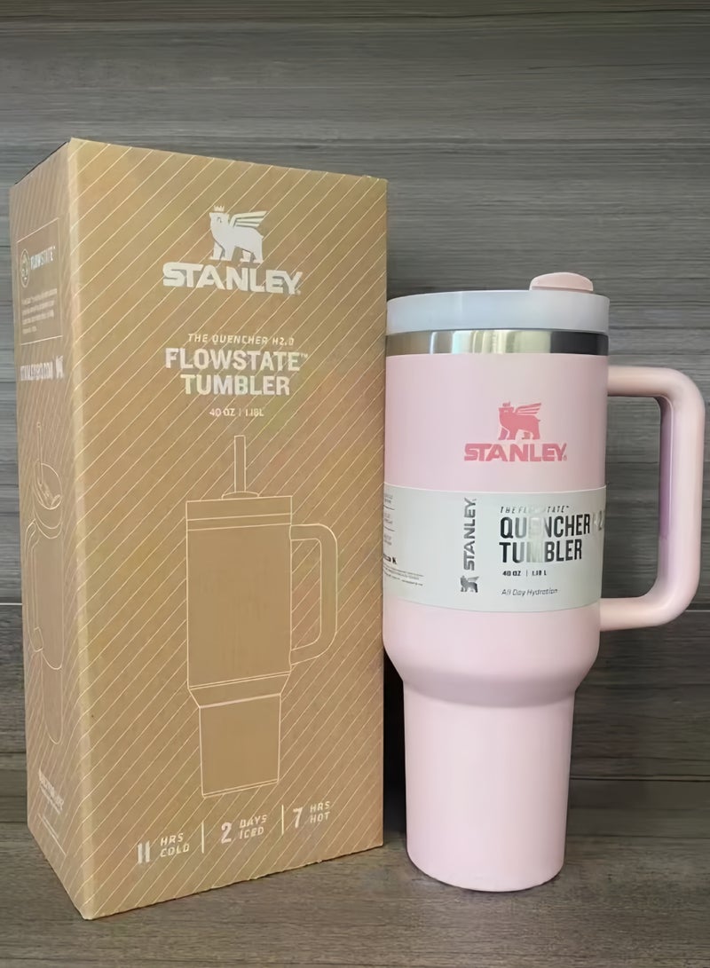 Stanley Quencher H2.0 FlowState Vacuum Stainless Steel Water Bottle with Lid and Straw, BPA-Free, 40oz - Image 4