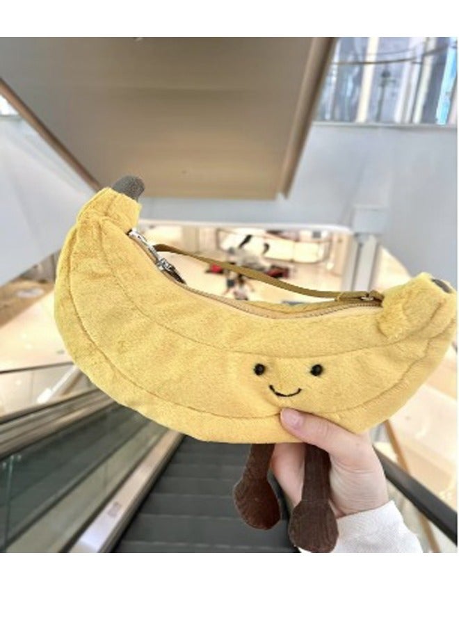 Banana Crossbody Bag Cute Plush Doll Cute Appearance Unlock unique fashion gift ideas - Image 3
