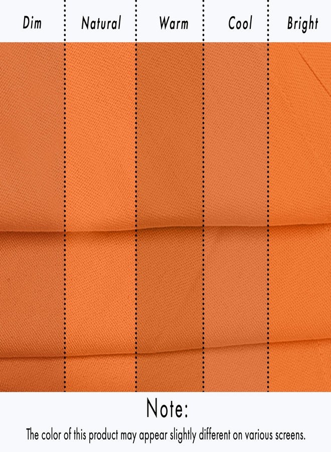 Ruvanti Premium Cloth Napkins Set of 12, 18x18 Inches, 100% Cotton, Washable, Soft & Absorbent, Perfect for Wedding, Christmas, Thanksgiving Dinners - Orange Peel - Image 5