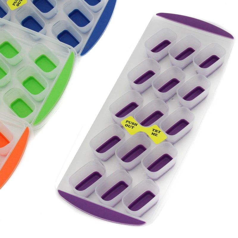 Chef Craft Classic Push Out Ice Cube Tray 115 inches in length yields 15 cubes Color May Vary