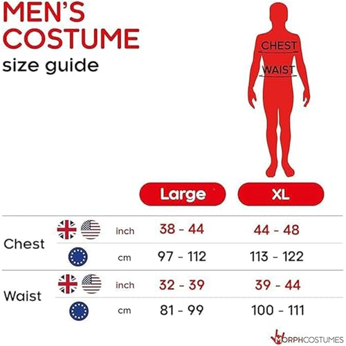 Morph Costumes Santa Claus Costume Adults Deluxe Xmas Christmas Costume for Adults X-Large - Image 5