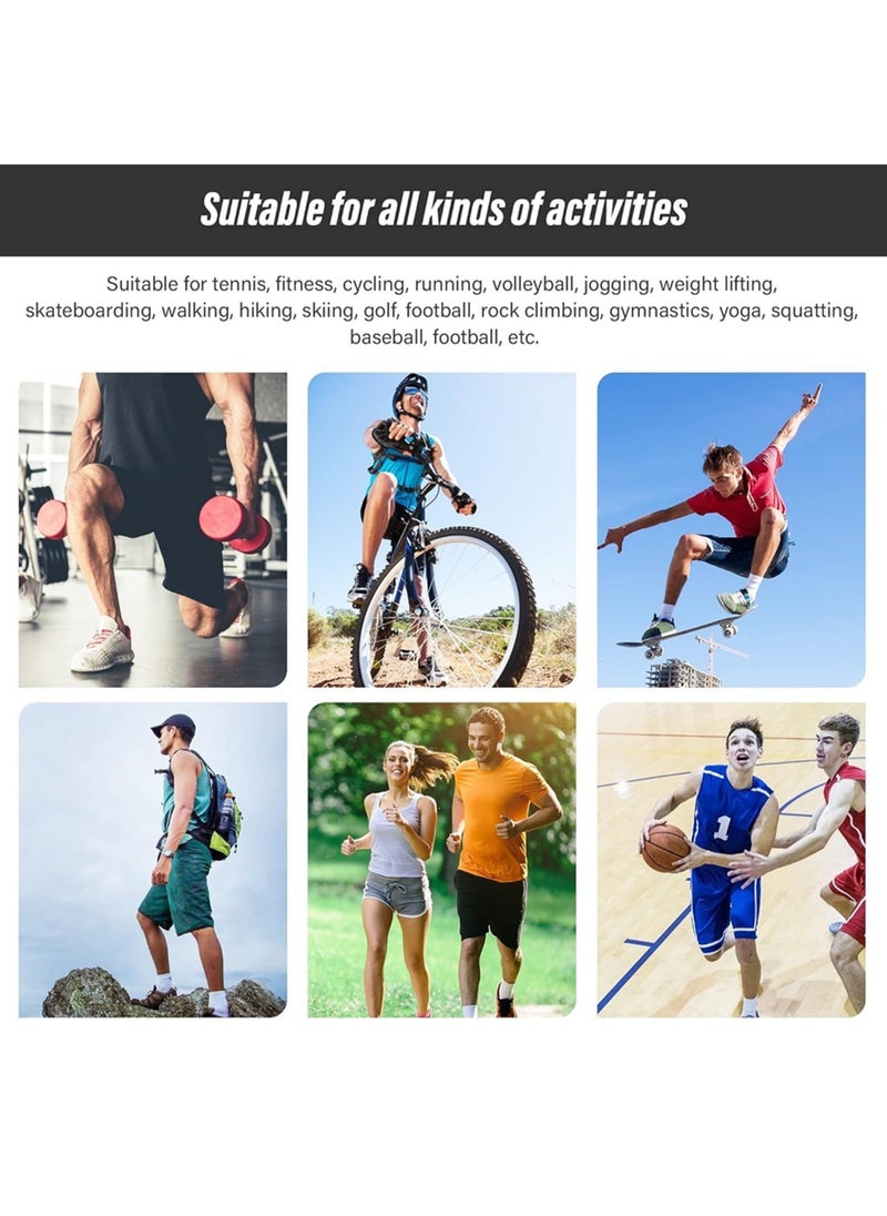 ToolHouse - 2PCS Nylon Elastic Exercise Knee Braces Breathable Knee Brace with Side Stabilizers and Silicone Pad to Relieve Joint Pain - Image 1