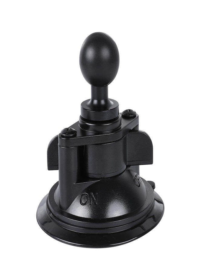 Leenconghui 1-inch Ball Head Suction Cup Base Mount, Compatible with RAM & GoPro Holders, B Size Double Ball Socket Arm, Black - Image 1