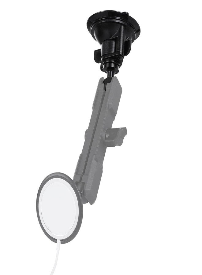 Leenconghui 1-inch Ball Head Suction Cup Base Mount, Compatible with RAM & GoPro Holders, B Size Double Ball Socket Arm, Black - Image 5