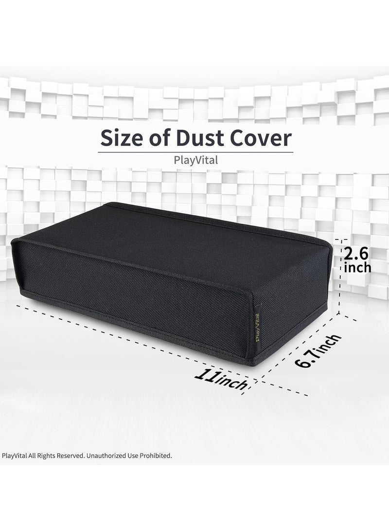 PlayVital Black Nylon Dust Cover for Xbox Series S Console, Soft Neat Lining Dust Guard, Anti Scratch Waterproof Cover Sleeve for Xbox Series S Console - X3PJ002 - Image 4