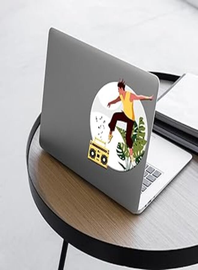 Generic Laptop skin size 15×15 on the outside and 8×7 on the inside, removable Laptop skin, Sticker multi-colored, transparent vinyl plastic sticker - 6221243349440