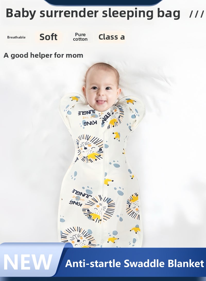 Anti-startle Swaddle Blanket: Pure Cotton Muslin, Essential Newborn Sleep Bag.  - Image 1