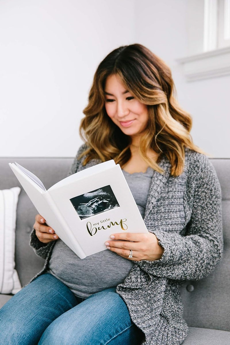 pearhead Pregnancy Journal, Guided Pregnancy Keepsake Prompted Journal, Gender-Neutral Baby Accessory for New and Expecting Moms, Mother’s Day Accessory, Ivory - Image 4