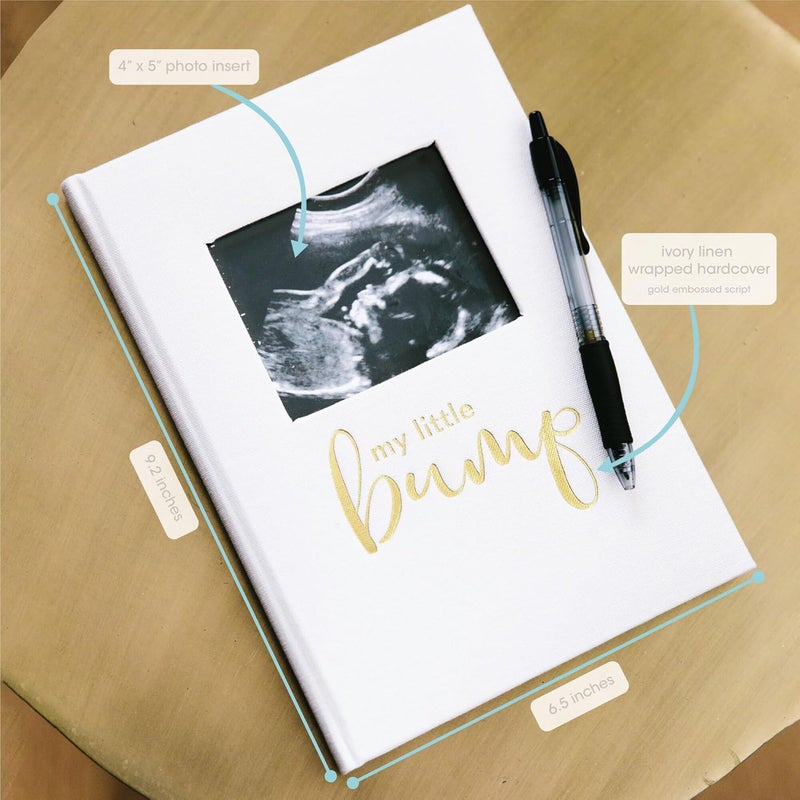 pearhead Pregnancy Journal, Guided Pregnancy Keepsake Prompted Journal, Gender-Neutral Baby Accessory for New and Expecting Moms, Mother’s Day Accessory, Ivory - Image 2