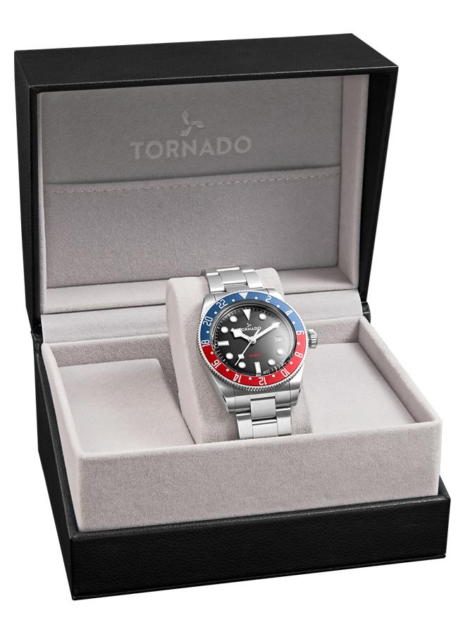 TORNADO Men's Stainless Steel Analog Watch T24006-SBSB - 40 mm - Image 4