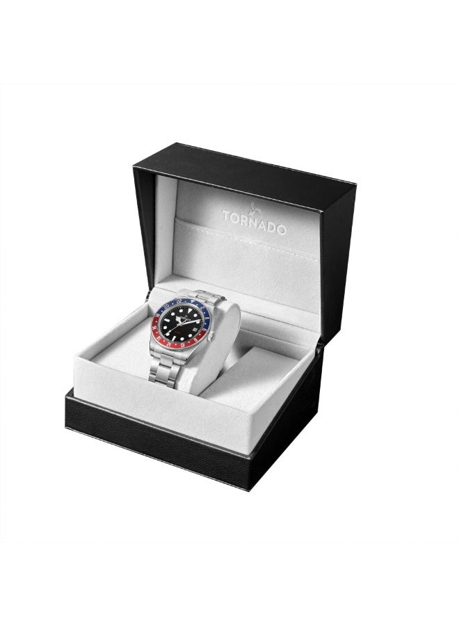 TORNADO Men's Stainless Steel Analog Watch T24006-SBSB - 40 mm - Image 5