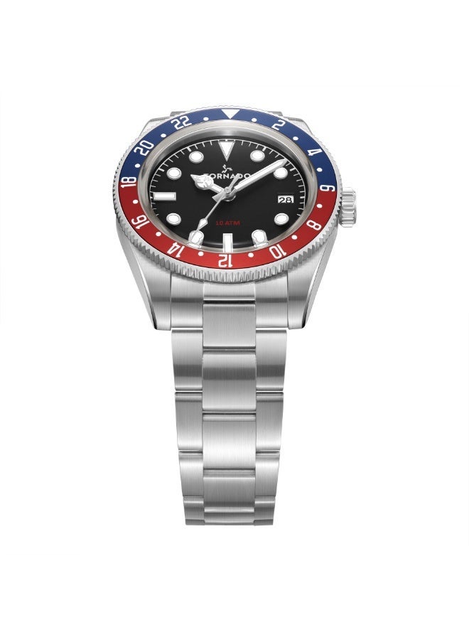 TORNADO Men's Stainless Steel Analog Watch T24006-SBSB - 40 mm - Image 2