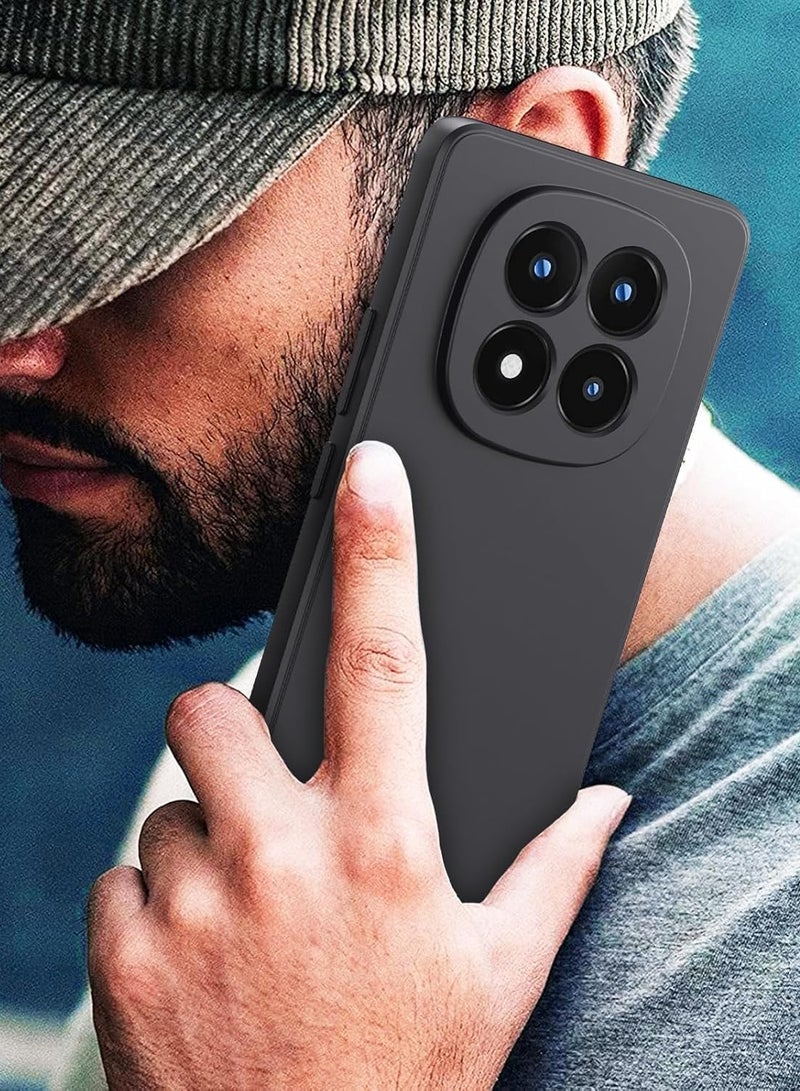 Wtech Xiaomi Redmi Note 15 Pro+ 5G 2025 Soft Liquid Silicone Case Cover (MCRPSN) - Black - Image 2