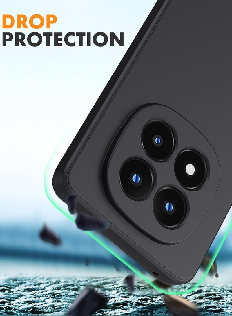Wtech Xiaomi Redmi Note 15 Pro+ 5G 2025 Soft Liquid Silicone Case Cover (MCRPSN) - Black - Image 3