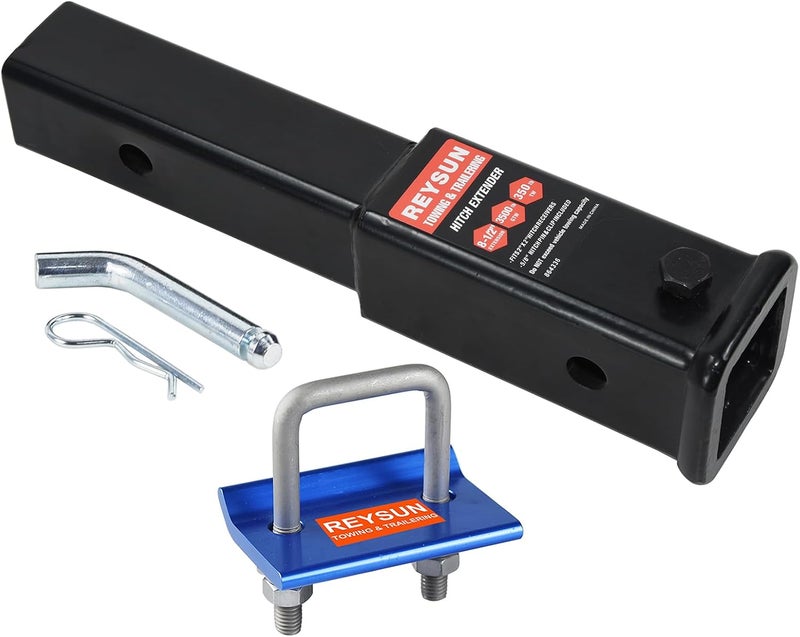 REYSUN 8-1/2 Inch Trailer Hitch Extender for 2 Inch Receiver, 3,500 lbs Capacity - Image 2