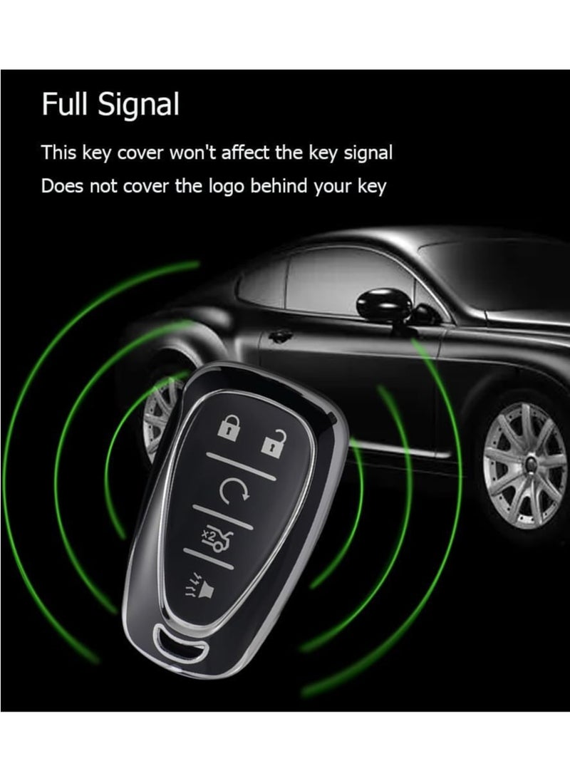 Service Zone - Key Fob Cover for Chevy Chevrolet 2017-2024 Trax Sonic Cruze Volt Equinox Traverse Blazer Trailblazer Malibu Spark - Image 1