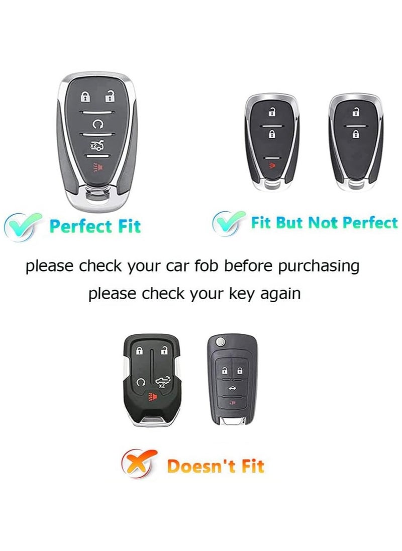 Service Zone - Key Fob Cover for Chevy Chevrolet 2017-2024 Trax Sonic Cruze Volt Equinox Traverse Blazer Trailblazer Malibu Spark - Image 1