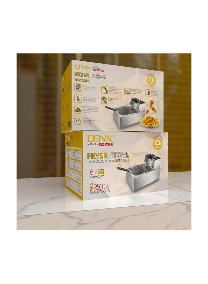 DENX 6 liter 2500 watt electric oil can with lid - Image 2