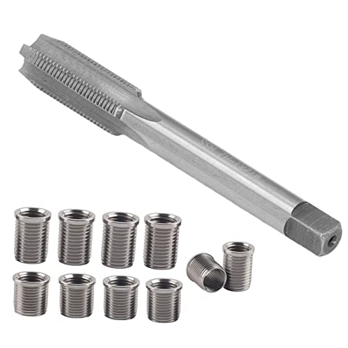 Camrusic مجموعة إصلاح خيوط شمعات الإشعال من كامروسك، M10x1.0 برغي، M12x1.0 لولب من الفولاذ المقاوم للصدأ لمجموعة إصلاح محركات السيارات - Image 4