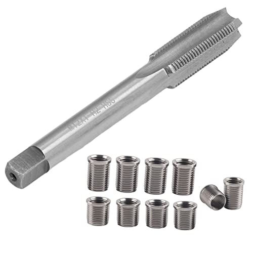 Camrusic مجموعة إصلاح خيوط شمعات الإشعال من كامروسك، M10x1.0 برغي، M12x1.0 لولب من الفولاذ المقاوم للصدأ لمجموعة إصلاح محركات السيارات - Image 5