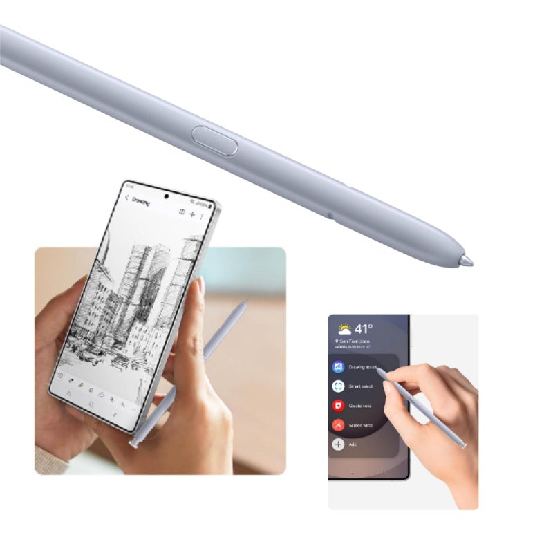 Qenw S25 Ultra S Pen Replacement for Samsung Galaxy S25 Ultra Stylus Pen, Light Silver S Pen for S25 Ultra Pen with 5 PCS Tips/Nibs Replacement (Light Silver) - Image 4