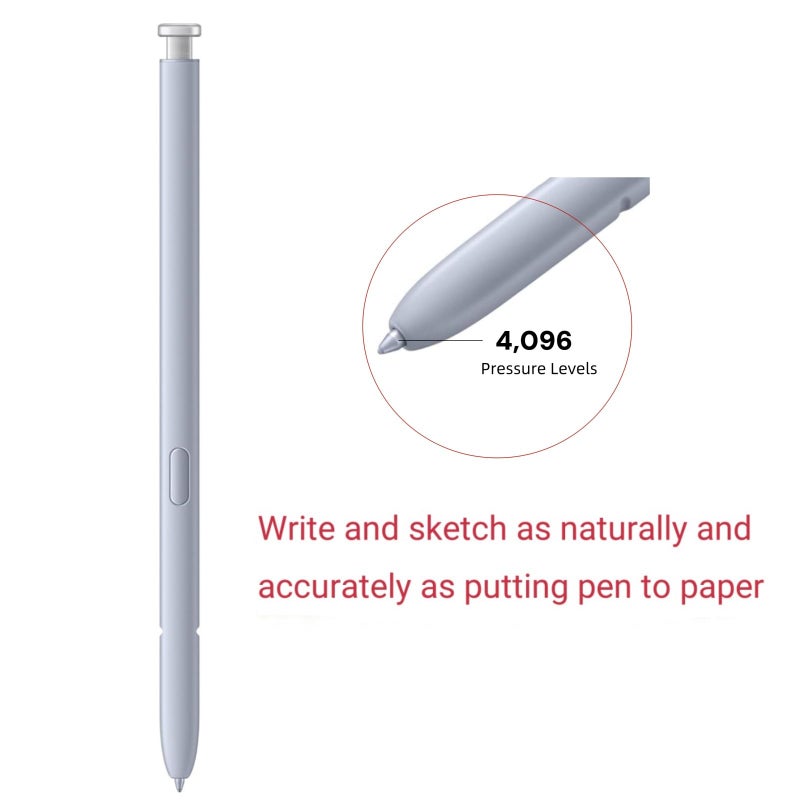 Qenw S25 Ultra S Pen Replacement for Samsung Galaxy S25 Ultra Stylus Pen, Light Silver S Pen for S25 Ultra Pen with 5 PCS Tips/Nibs Replacement (Light Silver) - Image 2