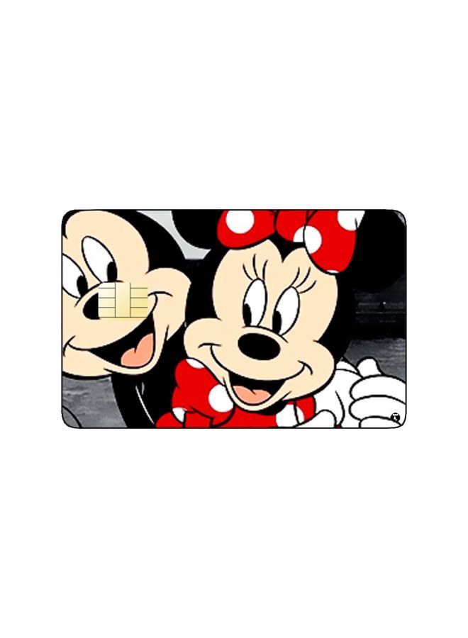 RKN PRINTED BANK CARD STICKER Animation Mickey And Minnie Mouse By Disney - Image 2