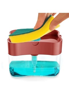 Oblivion Oblivion 2-in-1 Soap Dispenser for Dishwashing – Liquid Holder Pump with Instant Refill, Durable & Efficient Kitchen Washing Accessory, Easy One-Hand Use (Pack of 1) (Multicolor)  - Image 2