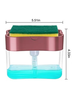 Oblivion Oblivion 2-in-1 Soap Dispenser for Dishwashing – Liquid Holder Pump with Instant Refill, Durable & Efficient Kitchen Washing Accessory, Easy One-Hand Use (Pack of 1) (Multicolor)  - Image 4