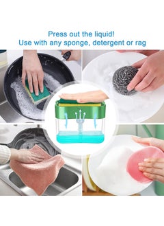 Oblivion Oblivion 2-in-1 Soap Dispenser for Dishwashing – Liquid Holder Pump with Instant Refill, Durable & Efficient Kitchen Washing Accessory, Easy One-Hand Use (Pack of 1) (Multicolor)  - Image 3