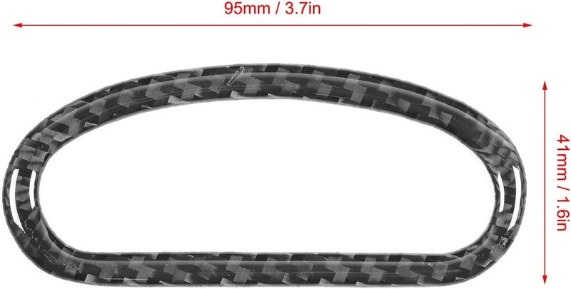 klarako Skylight Handle Trim, Carbon Fiber Skylight Handle Trim Frame Inner Decoration Fit for Lancer GTS 2008?2016 - Image 3