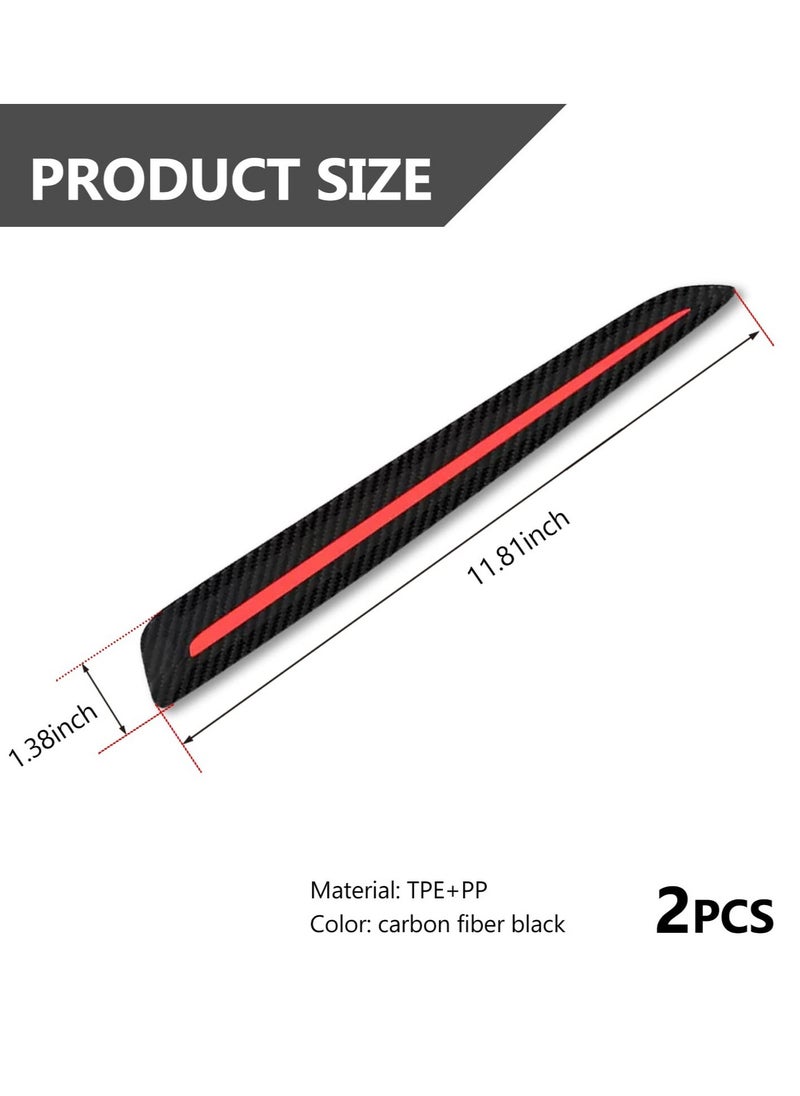 Excefore Anti-Collision Patch, 2 Pack Car Bumper Guard Strip, Anti-Scratch Bumpe Protector Trim, Protector Car Door Edge Guards, for Cars SUV Pickup Truck, Universal, Black Red  - Image 4