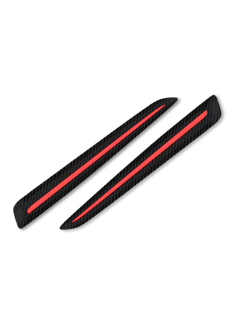 Excefore Anti-Collision Patch, 2 Pack Car Bumper Guard Strip, Anti-Scratch Bumpe Protector Trim, Protector Car Door Edge Guards, for Cars SUV Pickup Truck, Universal, Black Red  - Image 1