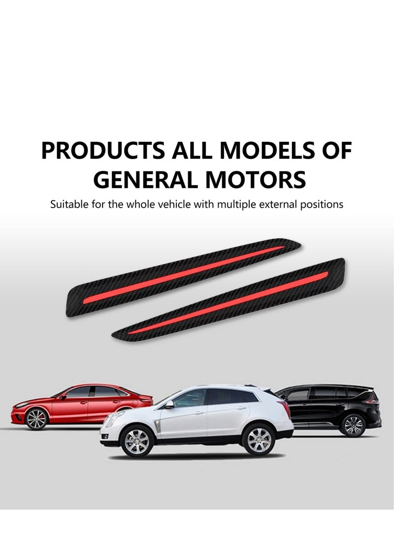 Excefore Anti-Collision Patch, 2 Pack Car Bumper Guard Strip, Anti-Scratch Bumpe Protector Trim, Protector Car Door Edge Guards, for Cars SUV Pickup Truck, Universal, Black Red  - Image 3