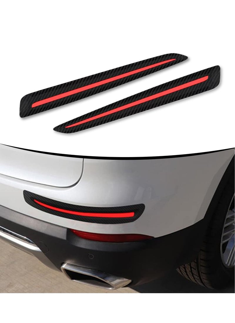 Excefore Anti-Collision Patch, 2 Pack Car Bumper Guard Strip, Anti-Scratch Bumpe Protector Trim, Protector Car Door Edge Guards, for Cars SUV Pickup Truck, Universal, Black Red  - Image 2