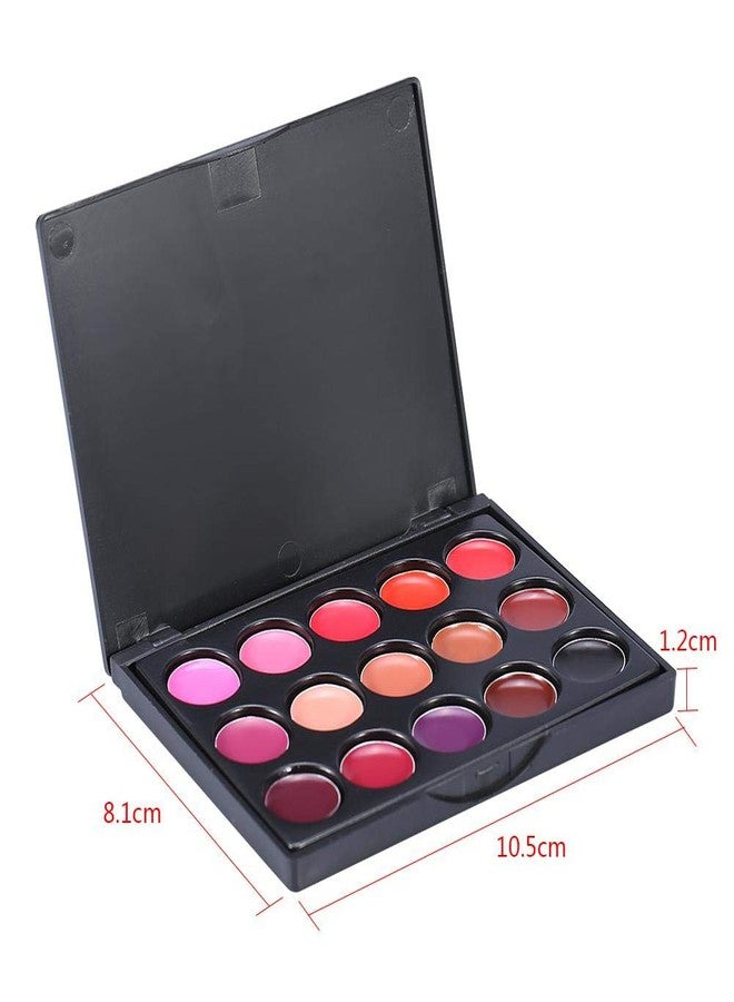 riteu 15 Colors Lip Gloss Palette, Makeup Set Makeup Kit Camouflage Lipstick Case Lip Gloss, Ideal For Both Professional For Lipstick And Personal Use - Image 2