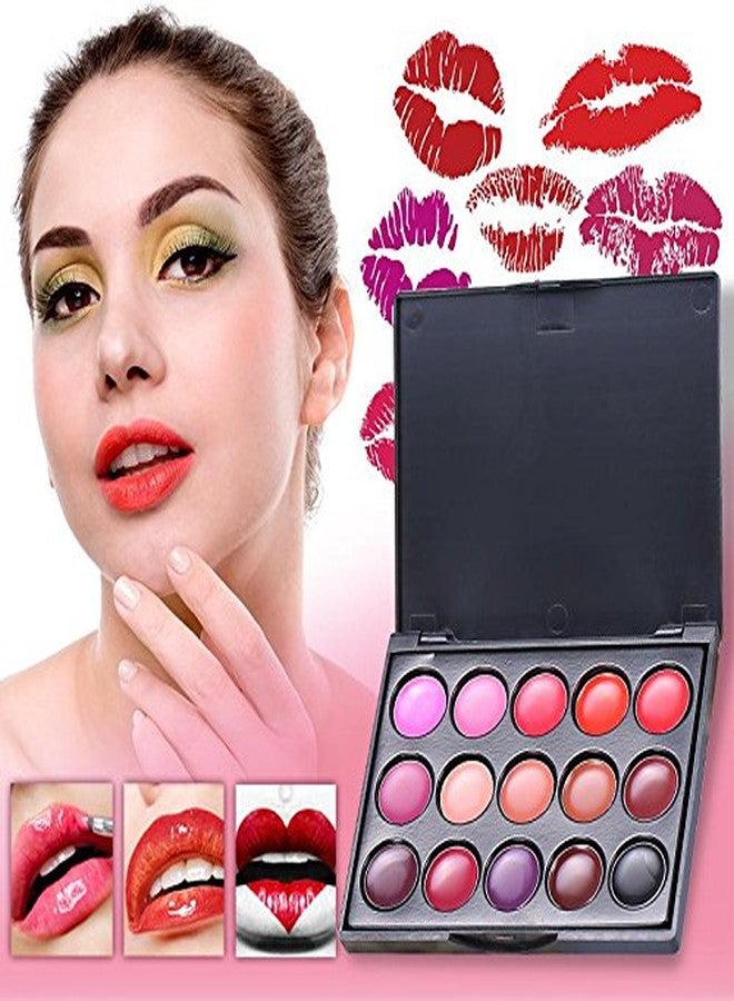 riteu 15 Colors Lip Gloss Palette, Makeup Set Makeup Kit Camouflage Lipstick Case Lip Gloss, Ideal For Both Professional For Lipstick And Personal Use - Image 4